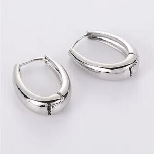 2MM Earrings metal drop for Woman Stainless Steel Hoop Earring fashion
